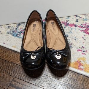 🔴2/$30 - White Mountain Black Moondance Flats Size 6.5